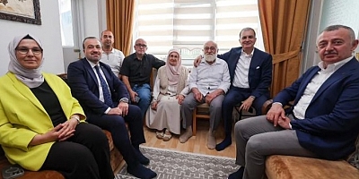 AK Partinin hafızası Orhan Atabaya Çelik'ten ziyaret