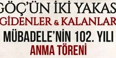Mübadelenin 102.Yılı Anması Balkan Yerleşkesinde