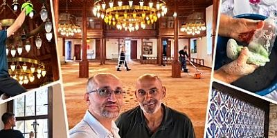 Orhan Camiinde bakım restorasyon bitti