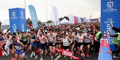 Osmangazi köprüsünde 19 ülkeden 6500 atlet Türkiye Yüzyılı Koşusunda