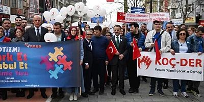 Otizm Farkındalık Yürüyüşü yoğun katılım gerçekleştirildi