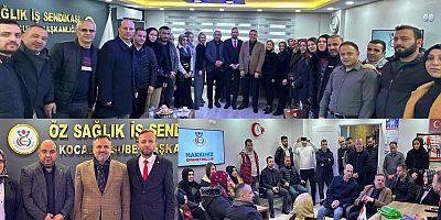 Öz Sağlık-İş Kocaeli Başkanı Sedat Balkan'a AK Partili Dokuzlar ziyareti