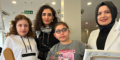 Özel çocukların Sergi geliri Gazze'li çocuklara gönderilecek