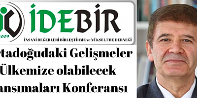 İDEBİR Konferansında Prof.Ülger konuşmacı