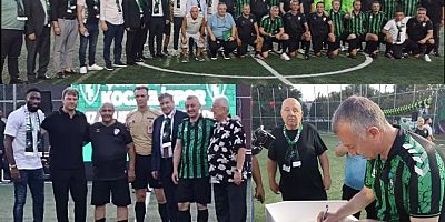 'Şehrin Umudu Kocaelispor' deprem anma Yeşil Siyahlı muhteşem buluşma