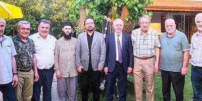Sönmezoğlu ile Şavlı'dan Yeşil Camii Derneği ziyareti