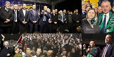 Tahir Başkana AK Parti Önünde AK Gönüllerle Muhteşem karşılama