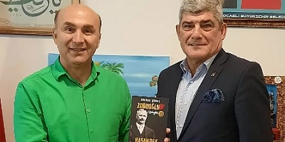 Tarihçi Volkan Şenel Kent Konseyi Ceyhun Yalçın ziyareti