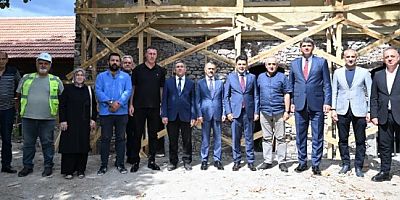 Tarihi Derbent Tren Garında Restorasyon incelemesi