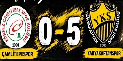 U14 Liginde Çamlıtepespor :0 Yahya Kaptan Spor :5