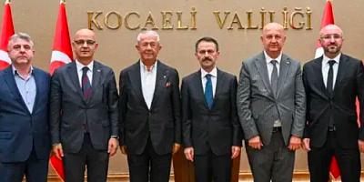 Vali İlhami Aktaş'a eski İl Başkanlarından ziyaret