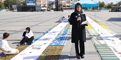 Yetim Vakfının Filistinli çocuklar için çiz etkinliği
