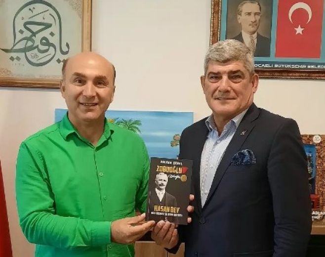 Tarihçi Volkan Şenel Kent Konseyi Ceyhun Yalçın ziyareti