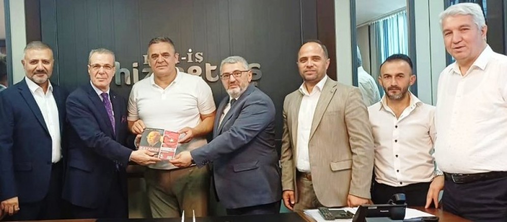 YRP-Yeniden Refah heyeti HAK-İŞ, Hizmet-iş Şube Başkan Muharrem Subaşı ziyaretinde